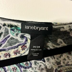 Lane Bryant Paisley Print Cardigan (Size 26/28)